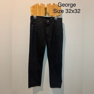George Black Slim Straight Jeans
